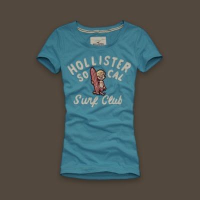 Camisa Feminina Hollister Azul +Escuro